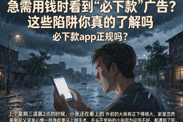 急需用钱时看到“必下款”广告？这些陷阱你真的了解吗，必下款app正规吗？
