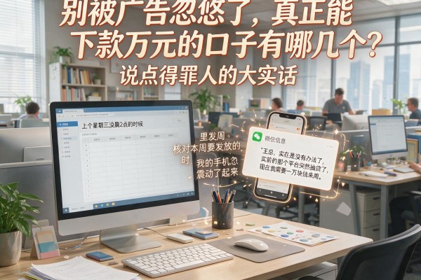 别被广告忽悠了，真正能下款万元的口子有哪几个？说点得罪人的大实话