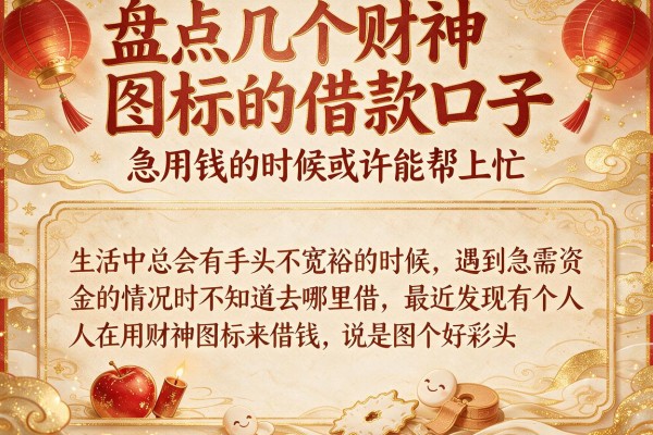 盘点几个财神图标的借款口子，急用钱的时候或许能帮上忙