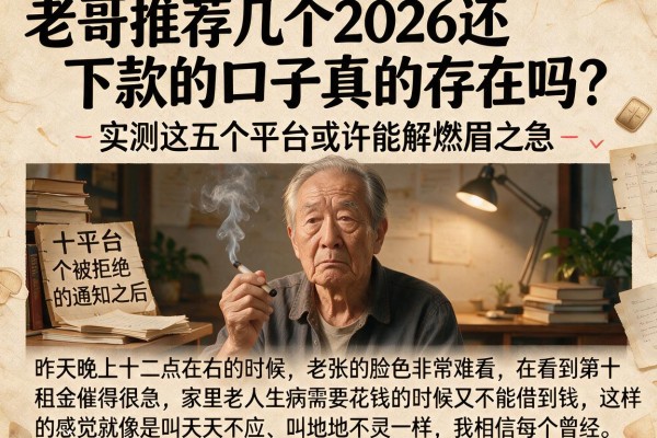老哥推荐几个2026还下款的口子真的存在吗？实测这五个平台或许能解燃眉之急