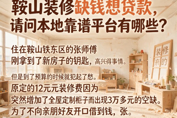 鞍山装修缺钱想贷款，请问本地靠谱平台有哪些？