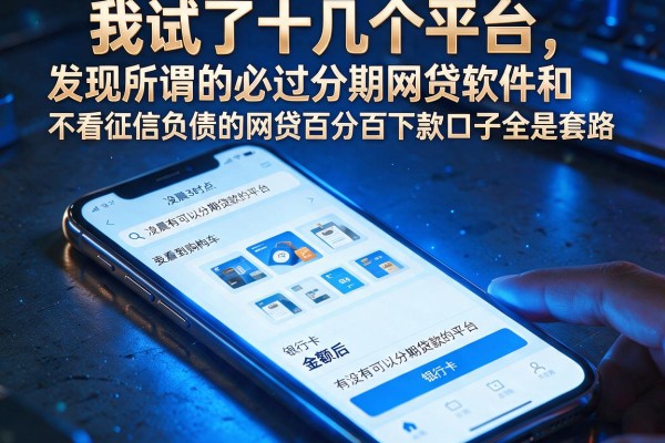我试了十几个平台，发现所谓的必过分期网贷软件和不看征信负债的网贷百分百下款口子全是套路