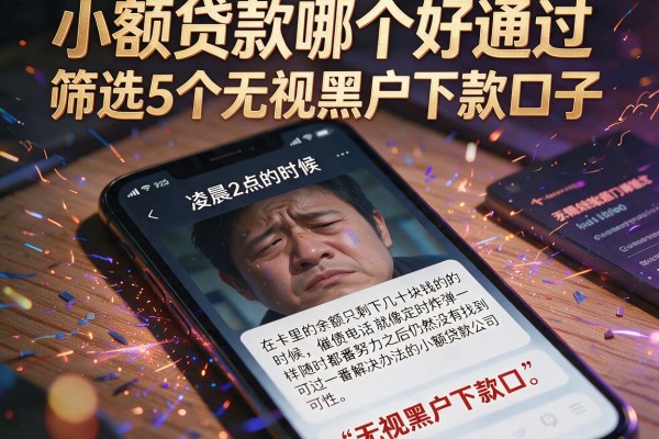 小额贷款哪个好通过，筛选5个无视黑户下款口子