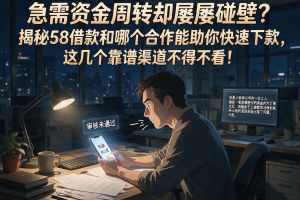 急需资金周转却屡屡碰壁？揭秘58借款和哪个合作能助你快速下款，这几个靠谱渠道不得不看！