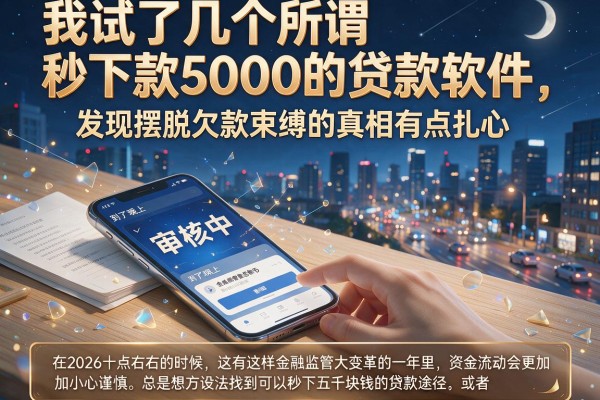 我试了几个所谓秒下款5000的贷款软件，发现摆脱欠款束缚的真相有点扎心