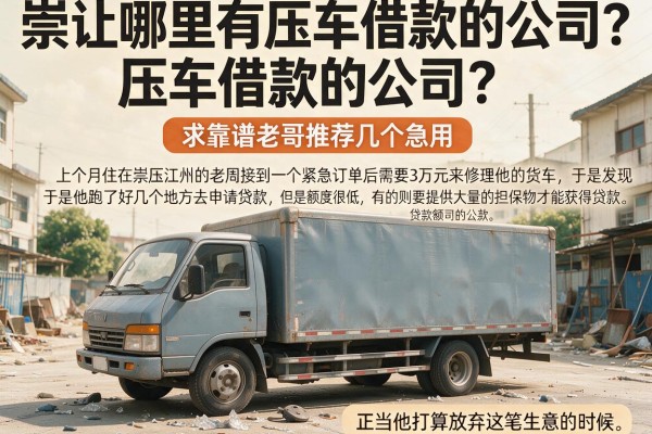 崇左哪里有压车借款的公司？求靠谱老哥推荐几个急用
