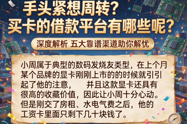 手头紧想周转？买卡的借款平台有哪些呢？深度解析五大靠谱渠道助你解忧