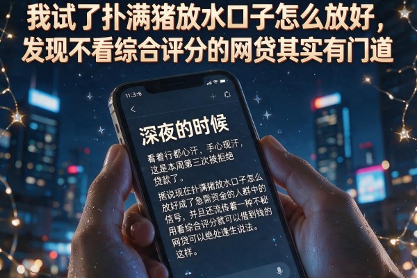 我试了扑满猪放水口子怎么放好,发现不看综合评分的网贷其实有门道