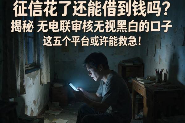 征信花了还能借到钱吗？揭秘无电联审核无视黑白的口子，这五个平台或许能救急！