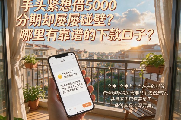 手头紧想借5000分期却屡屡碰壁？哪里有靠谱的下款口子？这篇文章告诉你答案