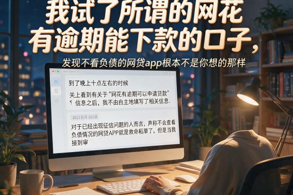 我试了所谓的网花有逾期能下款的口子，发现不看负债的网贷app根本不是你想的那样