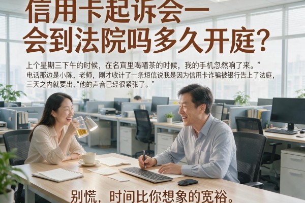 信用卡起诉会到法院吗多久开庭？别慌，时间比你想象的宽裕