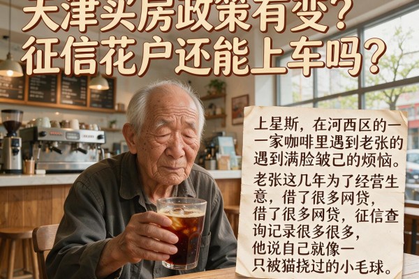 天津买房政策有变？征信花户还能上车吗？天津买房不上征信吗现在深度解析