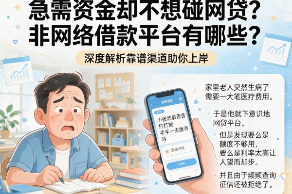 急需资金却不想碰网贷？非网络借款平台有哪些？深度解析靠谱渠道助你上岸