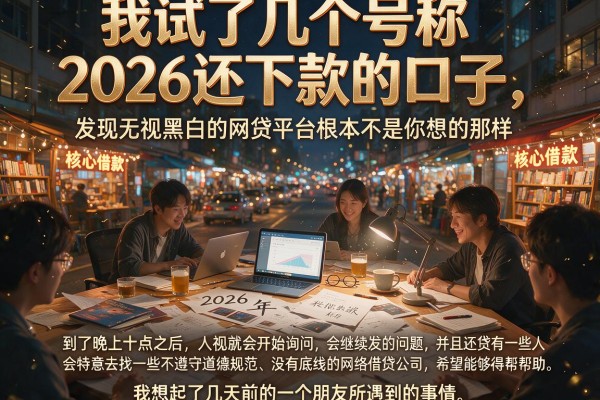 我试了几个号称2026还下款的口子，发现无视黑白的网贷平台根本不是你想的那样