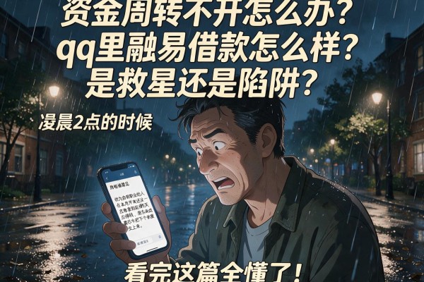 资金周转不开怎么办？qq里融易借款怎么样？是救星还是陷阱？看完这篇全懂了！