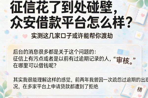 征信花了到处碰壁，众安借款平台怎么样？实测这几家口子或许能帮你渡劫