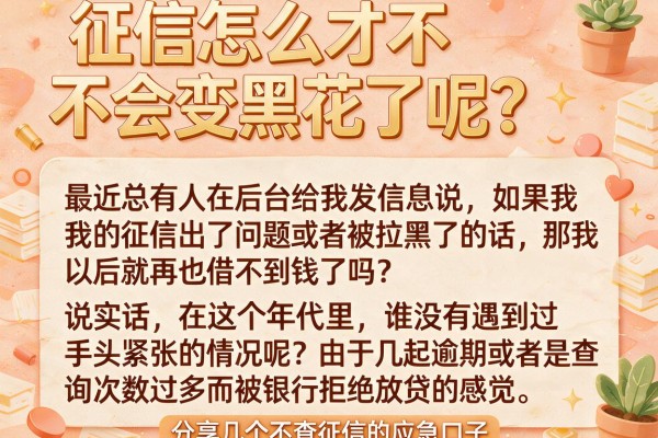 征信怎么才不会变黑花了呢？分享几个不查征信的应急口子