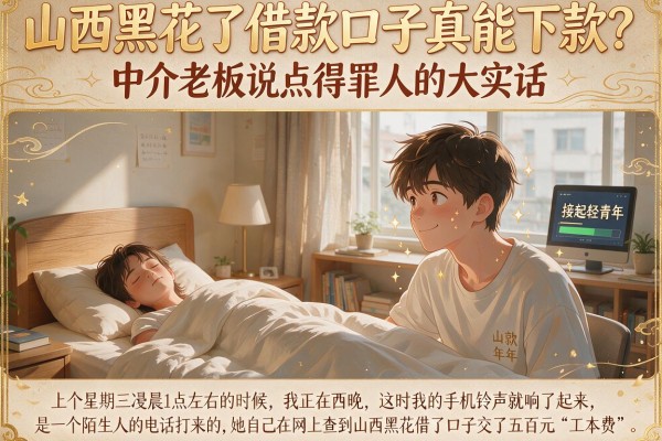 山西黑花了借款口子真能下款？中介老板说点得罪人的大实话