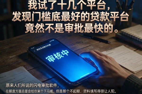 我试了十几个平台，发现门槛底最好的贷款平台竟然不是审批最快的