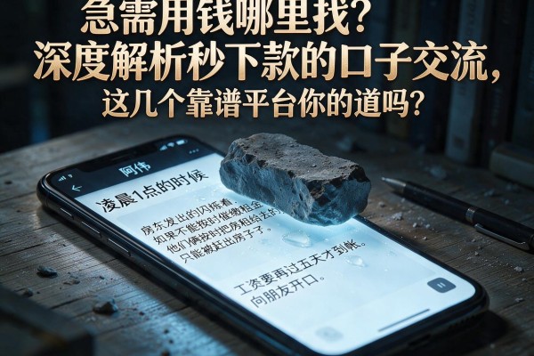 急需用钱哪里找?深度解析秒下款的口子交流,这几个靠谱平台你知道吗?