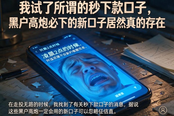 我试了所谓的秒下款口子,黑户高炮必下的新口子居然真的存在