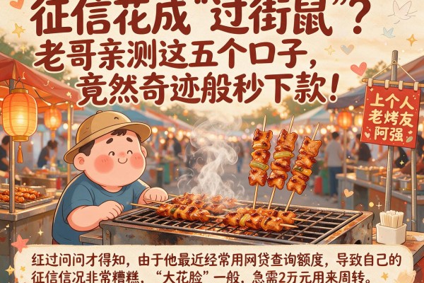 征信花成“过街鼠”？老哥亲测这五个口子，竟然奇迹般秒下款！