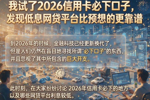 我试了2026信用卡必下口子，发现低息网贷平台比预想的更靠谱
