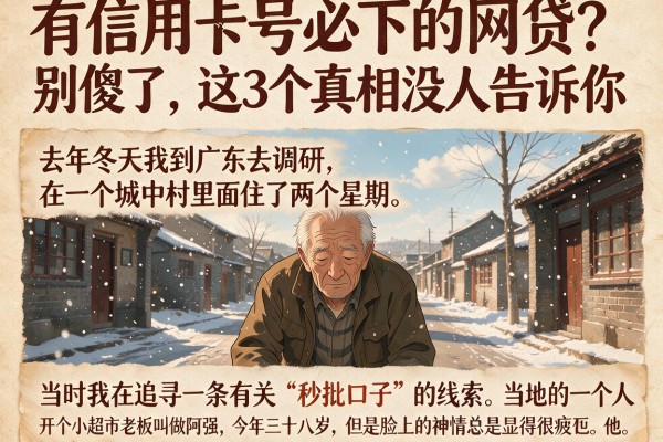有信用卡号必下的网贷？别傻了，这3个真相没人告诉你