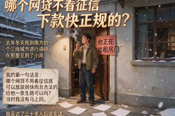 哪个网贷不看征信下款快正规的？我采访了三十多人后说实话