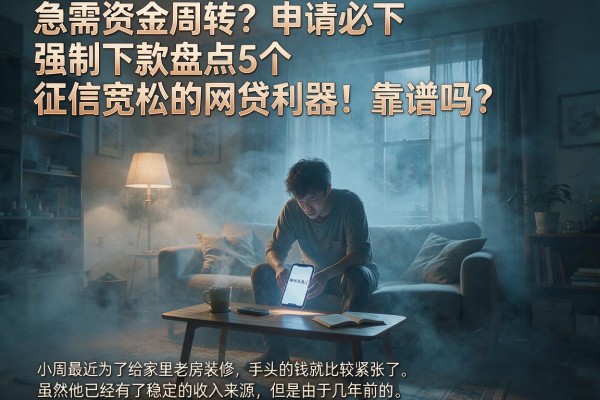 急需资金周转？申请必下强制下款盘点5个征信宽松的网贷利器！靠谱吗？