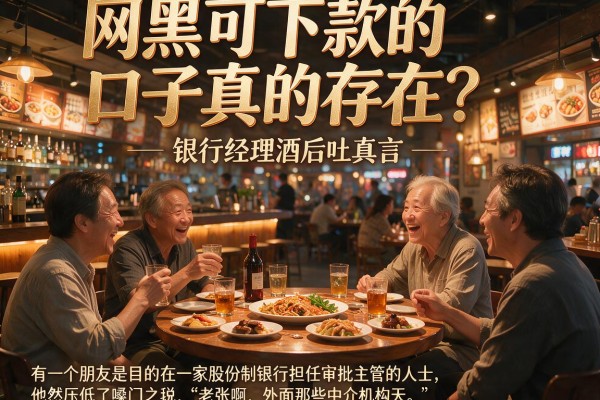 网黑可下款的口子真的存在？银行经理酒后吐真言