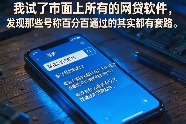 我试了市面上所有的网贷软件，发现那些号称百分百通过的其实都有套路