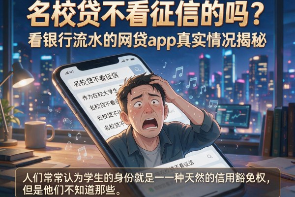 名校贷不看征信的吗？看银行流水的网贷app真实情况揭秘
