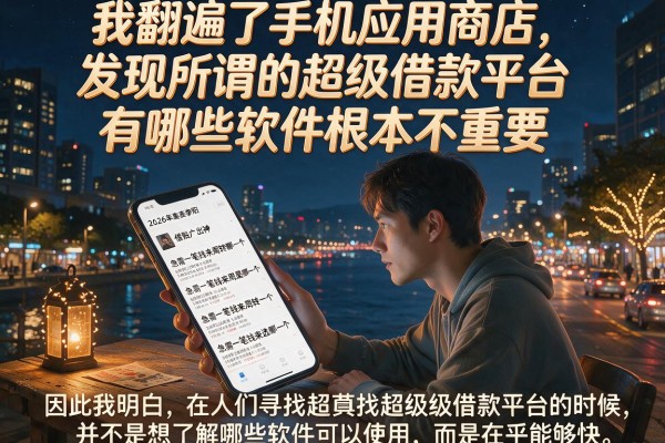 我翻遍了手机应用商店，发现所谓的超级借款平台有哪些软件根本不重要