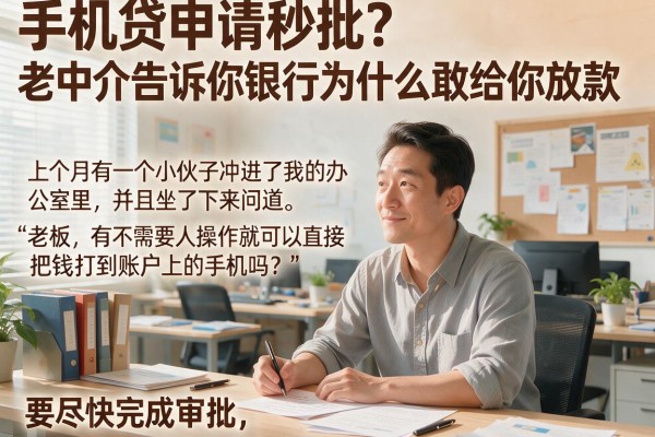 手机贷申请秒批？老中介告诉你银行为什么敢给你放款