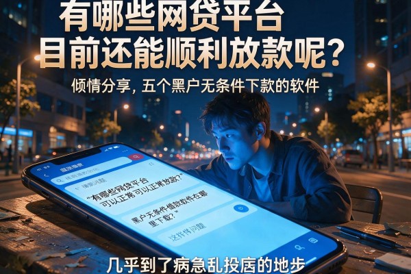 有哪些网贷平台目前还能顺利放款呢，倾情分享五个黑户无条件下款的软件