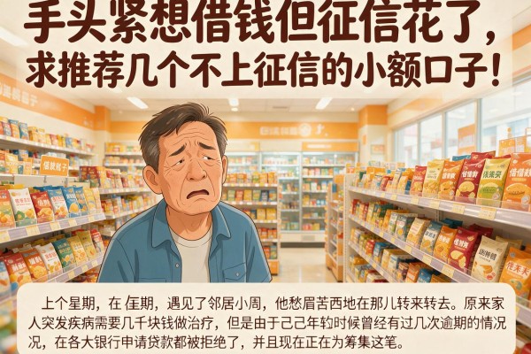 手头紧想借钱但征信花了，求推荐几个不上征信的小额口子！