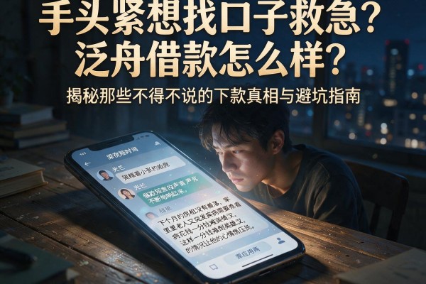 手头紧想找口子救急？泛舟借款怎么样？揭秘那些不得不说的下款真相与避坑指南