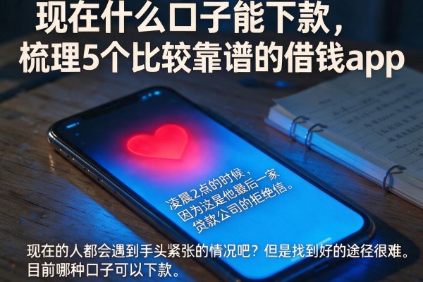 现在什么口子能下款，梳理5个比较靠谱的借钱app