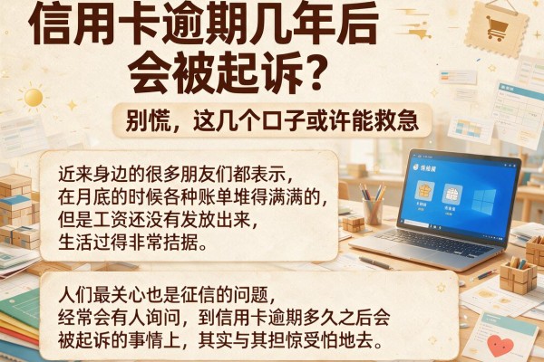 信用卡逾期几年后会被起诉？别慌，这几个口子或许能救急