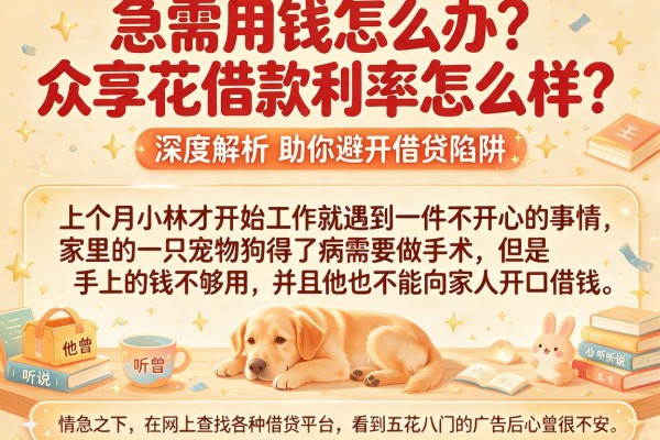 急需用钱怎么办？众享花借款利率怎么样？深度解析助你避开借贷陷阱