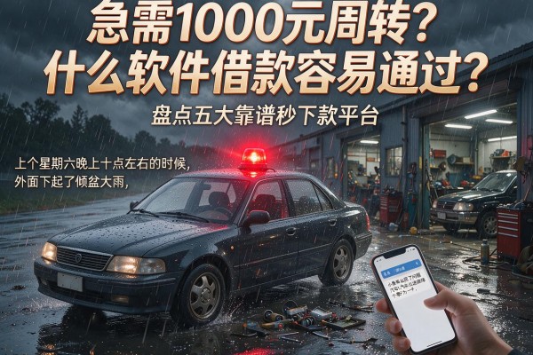 急需1000元周转？什么软件借款容易通过？盘点五大靠谱秒下款平台