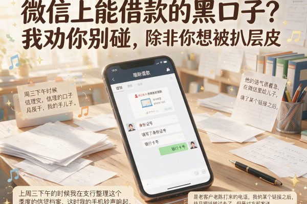 微信上能借款的黑口子？我劝你别碰，除非你想被扒层皮