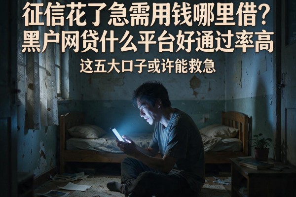 征信花了急需用钱哪里借?黑户网贷什么平台好通过率高,这五大口子或许能救急