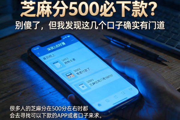 芝麻分500必下款？别傻了，但我发现这几个口子确实有门道