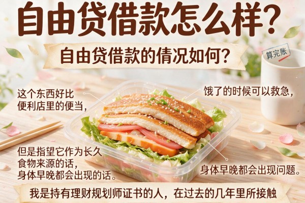 自由贷借款怎么样?我帮客户算完账,发现很多人都在这栽过跟头