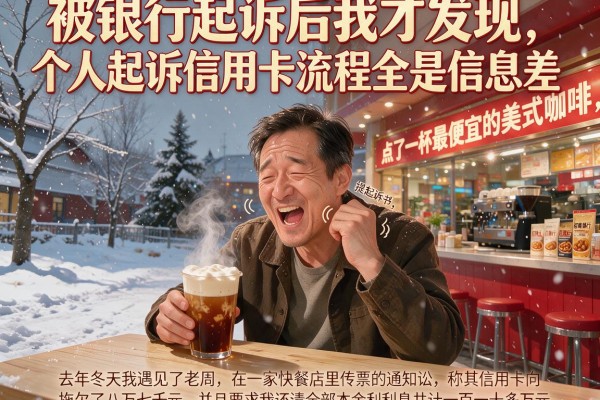 被银行起诉后我才发现，个人起诉信用卡流程全是信息差