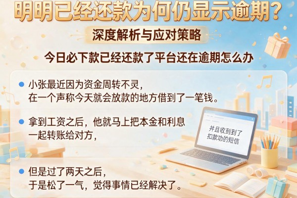 明明已经还款为何仍显示逾期？今日必下款已经还款了平台还在逾期怎么办，深度解析与应对策略