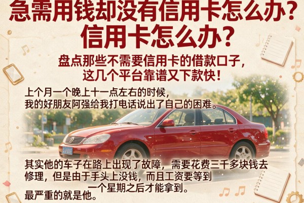 急需用钱却没有信用卡怎么办？盘点那些不需要信用卡的借款口子，这几个平台靠谱又下款快！